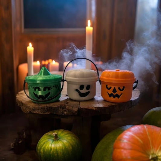 🎃Last Day Buy 1 Get 1 Free: £6.99!🎃Mini Halloween Nostalgia Bucket 3D Printed🍭