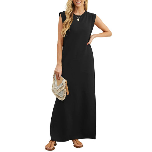 🎉Hot Sale 49% OFF🌿Women's Casual Loose Split Wrinkle-Free Long Dress