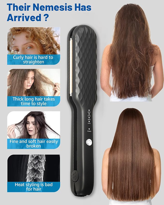 ⏰LAST DAY PROMOTION 49% OFF🏅#2025 Best Sellers🔥Multifunctional Portable Fast Heating Hair Straightener