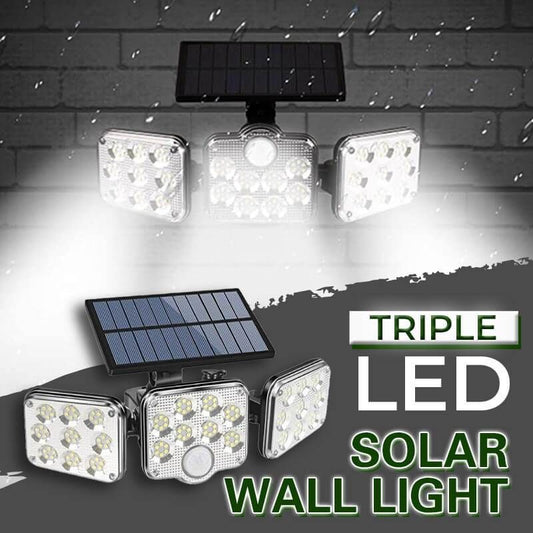 💥50% OFF TODAY ONLY & FREE SHIPPING⏰HURRY!🔥Triple LED Solar Wall Light