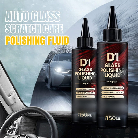 ✨Last Day-Buy 2 Get 1 Free!!✨Auto Glass Scratch Care Polishing Fluid🧽Buy Now and Get Free Polishing Sponge