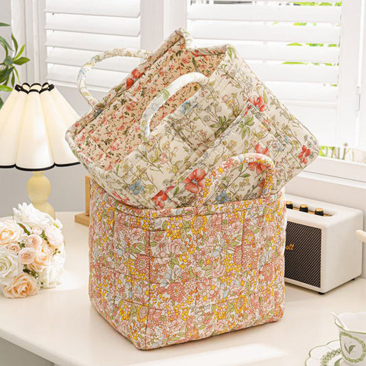 ✨2025 Hot Sale 50%OFF⌛Portable Floral Fabric Storage Basket