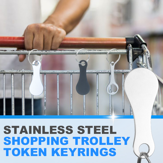 💥Buy 1 Get 1 Free Only Today🔑2 Pieces Stainless Steel Shopping Trolley Token Keyrings