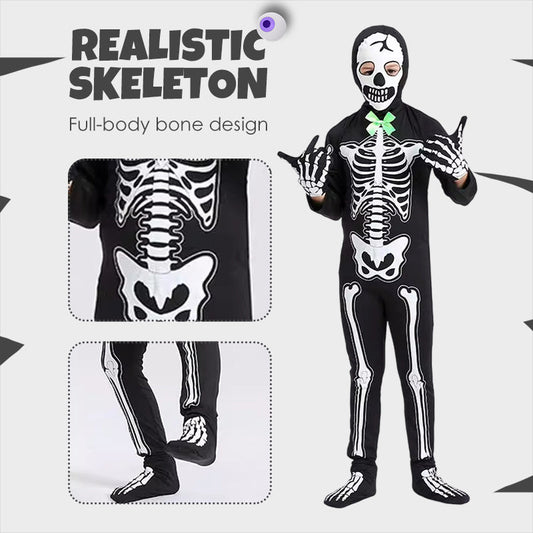 🎃HALLOWEEN PRE-SALE 60%OFF👻Glow-in-Dark Skeleton Costume for Halloween☠️ Perfect for Parties, Trick-or-Treating, or Themed Nights