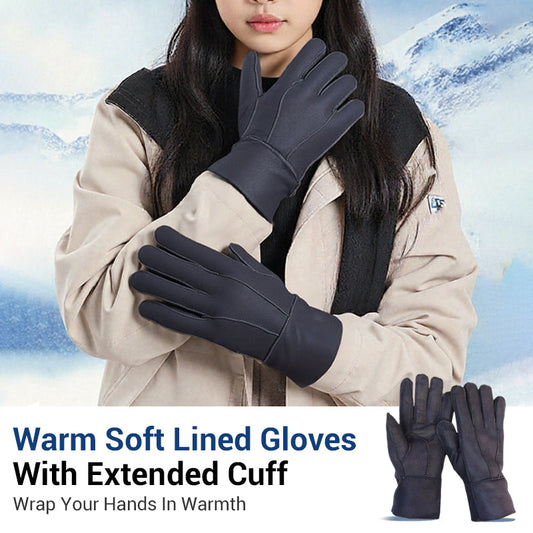 ❄️Christmas Special price £8.99💥✨Warm Soft Lined Gloves With Extended Cuff🔥