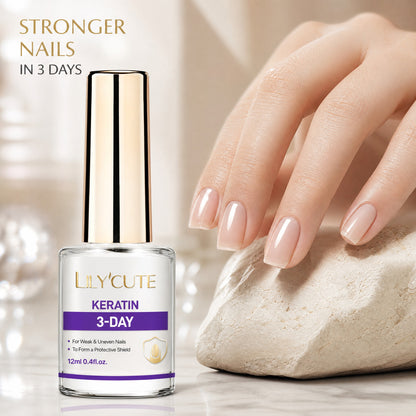 💜💅Last Day-Buy 1 Get 1 Free：ONLY ￡9.99!!!✨Lilac Glossy Mirror Nail Strengthener