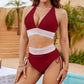 🔥Summer Sale 49% OFF💥👙High Waisted Tummy Control Color Block Bikini Sets