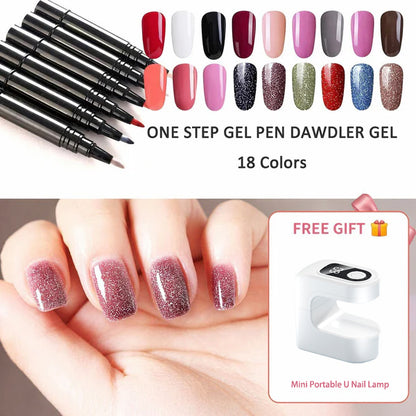 💅 Limited Time Buy 1 Get 1 Free - £9.99! ✨One Step Nail Gel Pen🎨