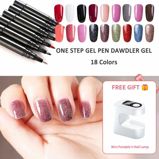 💅 Limited Time Buy 1 Get 1 Free - £9.99! ✨One Step Nail Gel Pen🎨