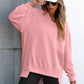 🍁2025 Autumn New Hot Sale: 60% off💗Womens Oversized Sweatshirt V Neck Long Sleeve Tunic Lightweight Pullover✨Relaxed Fit, Effortless Style!