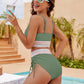 💖2025 Summer Sale 50% OFF👙High Waisted Tummy Control Color Block Bikini Sets