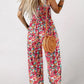 🏝️LAST DAY SALE: ONLY ￡14.99!!🏖️Women’s Casual Print Sleeveless Overalls Jumpsuits