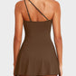⛱️Last Day Promotion 49% OFF🔥One Shoulder Skirted One Piece Swimsuit