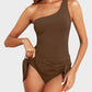 ⛱️Last Day Promotion 49% OFF🔥One Shoulder Skirted One Piece Swimsuit