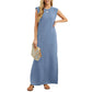 🎉Hot Sale 49% OFF🌿Women's Casual Loose Split Wrinkle-Free Long Dress