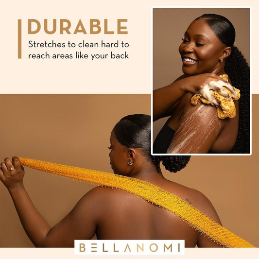 🔥Hot Sale Buy 1 Get 1 Free✨African Exfoliating Net Sponge with Lemon Turmeric & Kojic Acid Brighetning Soap