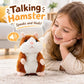🐹 Last Day Special Price £9.99! Free Shipping！✨Talking Hamster Plush – repeats whatever you say, auto head-shaking, hilarious fun for kids & adults