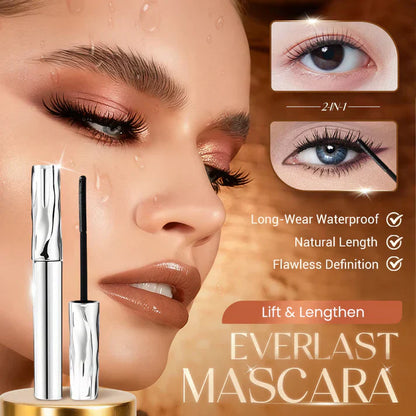 ⏳ Buy 1 Get 1 Free - Only £7.99 !!🎁 All-Day Beautiful Lashes, Smudge-Proof! Waterproof Fiber Mascara for Natural Volume. 💖👁️