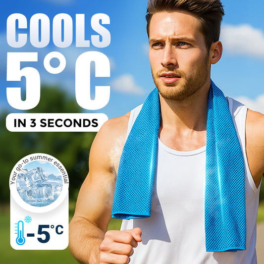 🎉Buy 1 Get 1 Free-Each ￡3.49!!🔥Cold Sweat Towel You Can Use Anywhere, Anytime! Reusable Soft Absorbent Cooling Portable💦