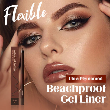 💜Final 3 Hours:Buy 1 Get 1 Free ：ONLY ￡7.99!!💜Waterproof Beachproof Gel Liner