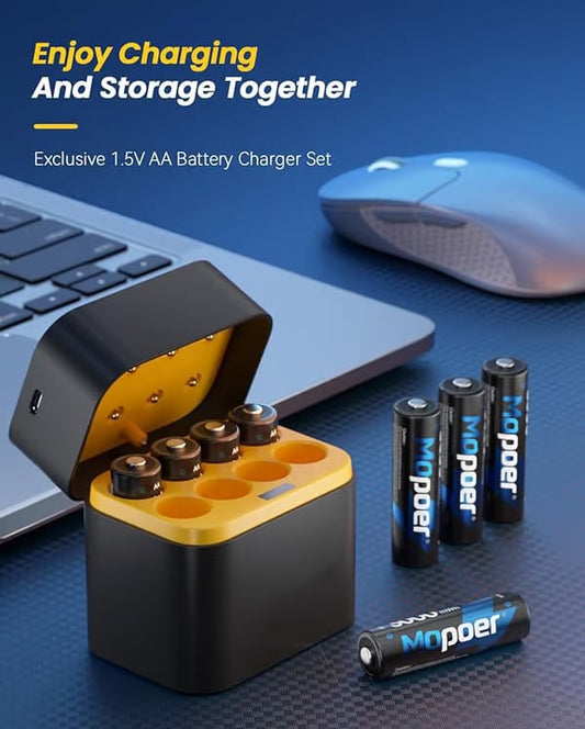 ✨✨2025 HOT SALE 50% OFF🔋Li-ion Battery with Integrated Charging Storage Box💡Overcharge protection