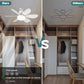 🌀Limited-time Special Price:£ 16.99!!🔥40W LED Ceiling Fan Light – 20.5” Ultra-Quiet with Remote 🎯 | E27 + FREE B22 Adapter 🔌 | For Bedroom 😴, Kitchen 👩‍🍳 & Garage 🛠️ – UK Ready! 🇬🇧