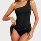 ⛱️Last Day Promotion 49% OFF🔥One Shoulder Skirted One Piece Swimsuit