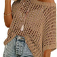 💥This Week's Special Price 60% OFF💥Womens Summer Scoop Neck ShortSleeve Sweater Casual Crochet Hollow Out Knit Top