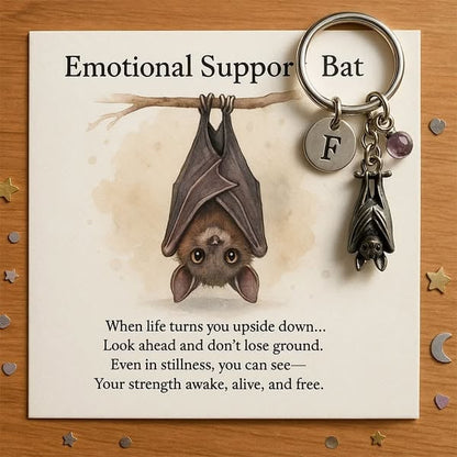 ⏰Last Day Promotion 50% OFF💥🦇Emotional Support Bat Inspirational Keychain🔑