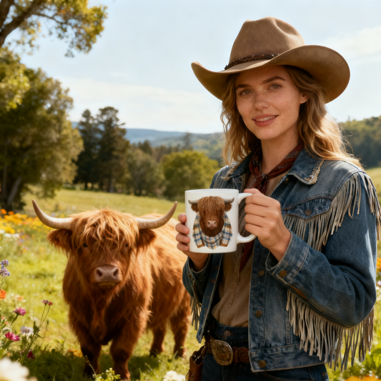 🔥CHRISTMAS SALE 50% OFF!!🏆Flash Sale⚡50K+ SOLD! Almost Gone-💥Cute Highland Cow Mug🎁