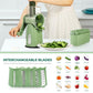 💥HURRY!⏰ 60%OFF TODAY ONLY & FREE SHIPPING🔥Ultimate Kitchen Ally💥Cheese Grater with Handle, Vegetable Food Shredder with 5 Well-designed Blades