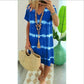 👗Surprise Price: Only £11.99!!🌈 Tie-Dye Striped Short Sleeve T-Shirt Dress – Soft & flowy – Perfect for summer, beach or casual days – comfortable and stylish 🌊✨