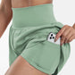 ✨️2025 New Hot Sales 60%OFF🥰High Waisted 2-in-1 Yoga Shorts & Side Pockets