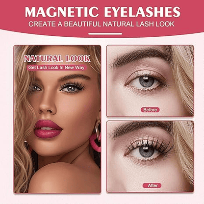 ✨Last Day：Buy 1 Get 1 Free!!💗Premium Magnetic Eyelashes — Reusable, Glue-Free, with Easy-Use Applicator!✨