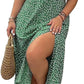 💃Summer Hot Sale-50% OFF💗Plus Size Split Floral Print Boho Maxi Dress