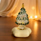 🎅Christmas Gift idea ￡10.99!! 🎁Handmade Glass & Ceramic Rotatable Christmas Tree Ornament 🎄