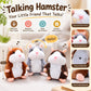 🐹 Last Day Special Price £9.99! Free Shipping！✨Talking Hamster Plush – repeats whatever you say, auto head-shaking, hilarious fun for kids & adults
