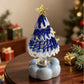 🎅Christmas Gift idea ￡10.99!! 🎁Handmade Glass & Ceramic Rotatable Christmas Tree Ornament 🎄