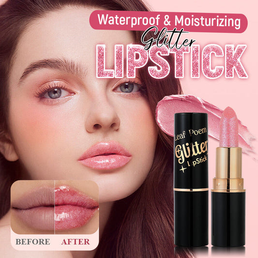 🎉Limited Price￡6.99-Buy 1 Get 1 Free💋Waterproof & Moisturizing Glitter Lipstick