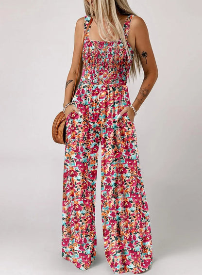 🏝️LAST DAY SALE: ONLY ￡14.99!!🏖️Women’s Casual Print Sleeveless Overalls Jumpsuits