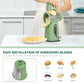 💥HURRY!⏰ 60%OFF TODAY ONLY & FREE SHIPPING🔥Ultimate Kitchen Ally💥Cheese Grater with Handle, Vegetable Food Shredder with 5 Well-designed Blades
