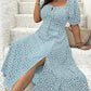💃Summer Hot Sale-50% OFF💗Plus Size Split Floral Print Boho Maxi Dress