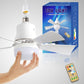 ⏳Surprise Price: Only £16.99!!🔥SmartBreez™ 40W LED Ceiling Fan Light – 20.5” Ultra-Quiet with Remote 🎯 | E27 + FREE B22 Adapter 🔌 | For Bedroom 😴, Kitchen 👩‍🍳 & Garage 🛠️ – UK Ready! 🇬🇧