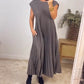 🍃End of Summer Sale-60%OFF💗Sleeveless Pleated Simple Solid Color Dress✨Chic, Comfortable & Made for Every Occasion