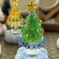 🎅Christmas Gift idea ￡10.99!! 🎁Handmade Glass & Ceramic Rotatable Christmas Tree Ornament 🎄