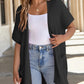 🔥Early Autumn Sales 60%OFF💝✨Women's Short Sleeve Pleated Lightweight Open Front Cardigan