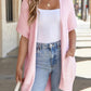 🔥Early Autumn Sales 60%OFF💝✨Women's Short Sleeve Pleated Lightweight Open Front Cardigan