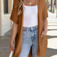 🔥Early Autumn Sales 60%OFF💝✨Women's Short Sleeve Pleated Lightweight Open Front Cardigan