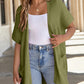 🔥Early Autumn Sales 60%OFF💝✨Women's Short Sleeve Pleated Lightweight Open Front Cardigan
