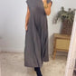🍃End of Summer Sale-60%OFF💗Sleeveless Pleated Simple Solid Color Dress✨Chic, Comfortable & Made for Every Occasion